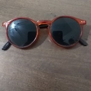 Orange Round Sunglasses